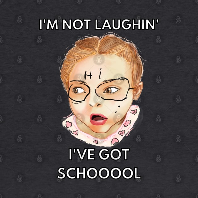 i'm not laughing i've got school by Moonwing